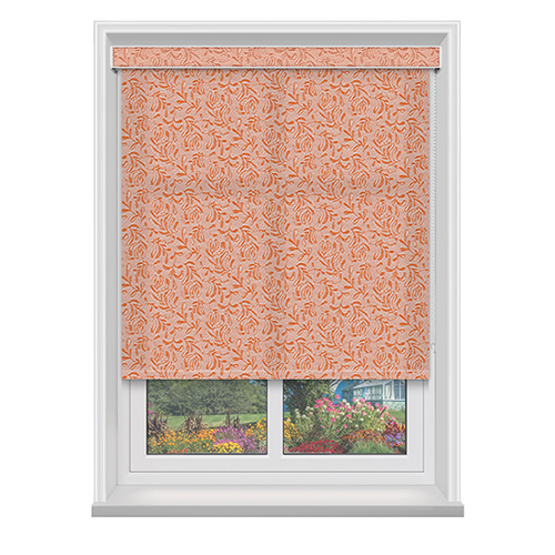 Livia asc Mandarin with Cassette Lifestyle Roller blinds