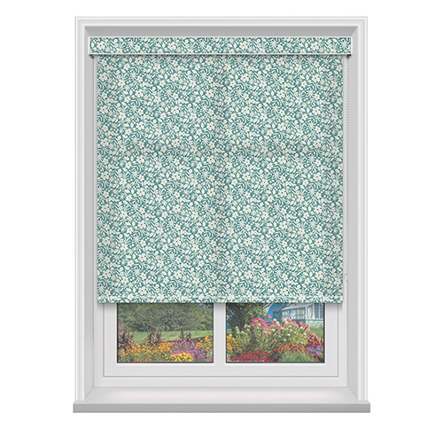 Maeve Cornflower with Cassette Lifestyle Roller blinds