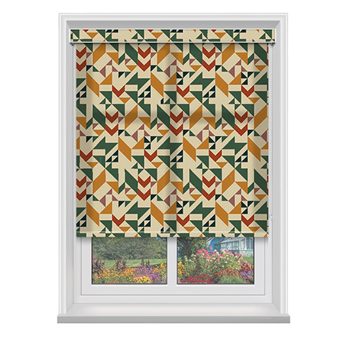 Pitch Mustard with Cassette Lifestyle Roller blinds