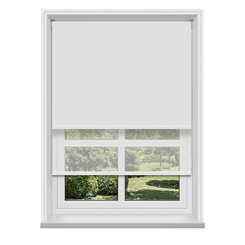 Double Roller Frost White & Cotton Voile Lifestyle Roller blinds