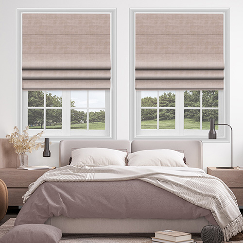 Azurite Blush Lifestyle Roman blinds