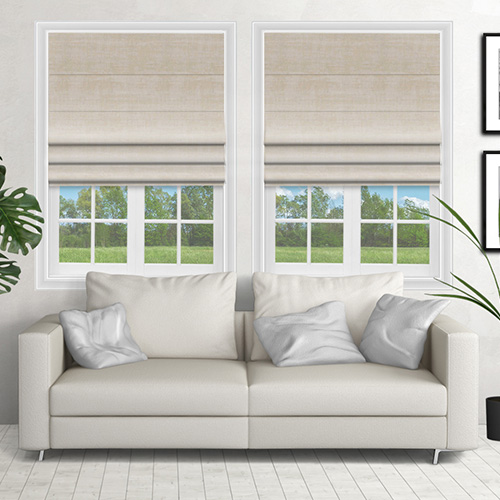 Azurite Cream Lifestyle Roman blinds