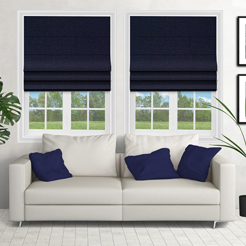 Capri Midnight Lifestyle Roman blinds