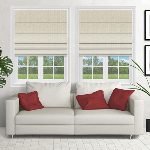 Edge Parchment Lifestyle Roman blinds