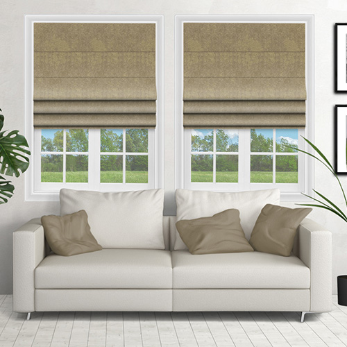 Glamour Mushroom Lifestyle Roman blinds