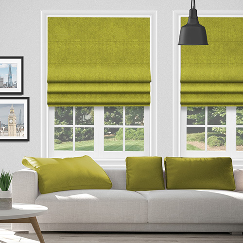 Glamour Ochre Lifestyle Roman blinds