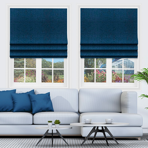 Glamour Petrol Lifestyle Roman blinds