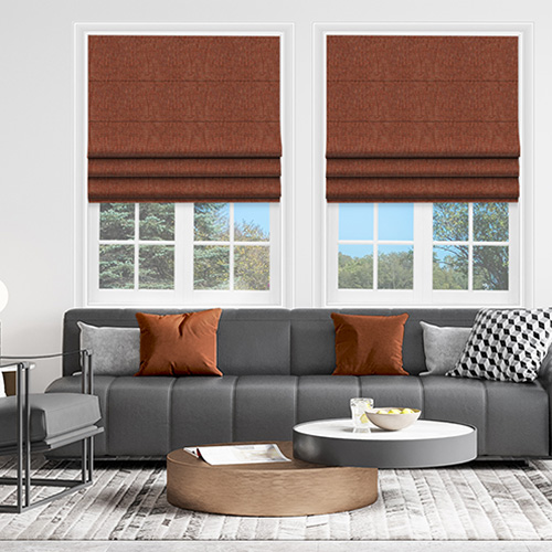 Hadleigh Rust Lifestyle Roman blinds