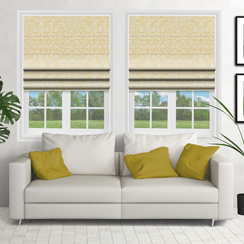 Serpa Ochre Lifestyle Roman blinds