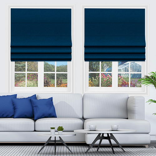 Sylk Indigo Lifestyle Roman blinds