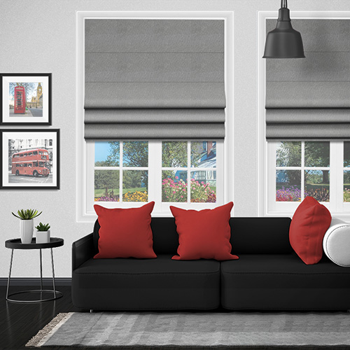 Sylk Slate Lifestyle Roman blinds