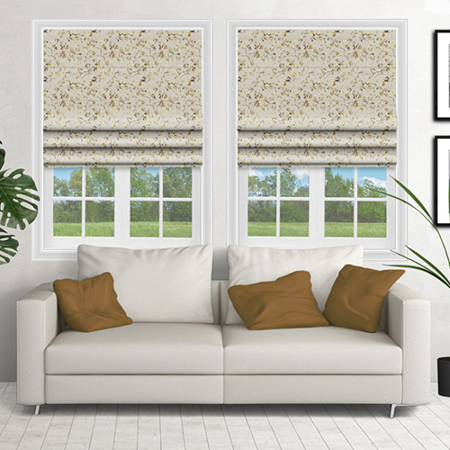 Berwick Ochre Lifestyle Roman blinds