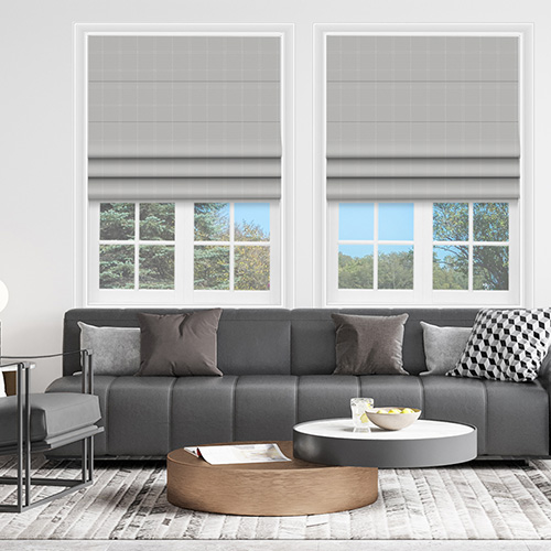 Boston Silver Lifestyle Roman blinds