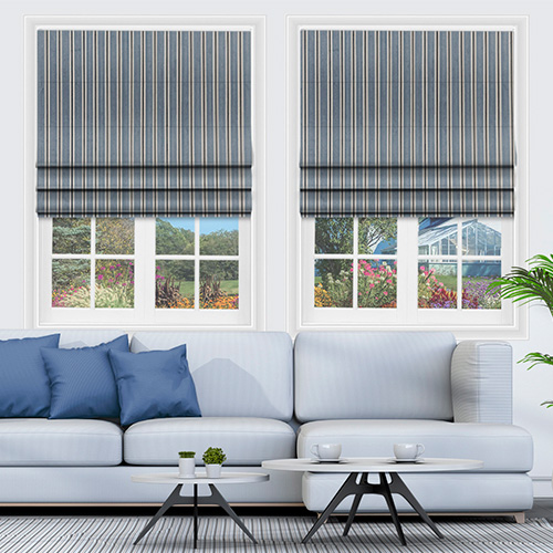 Laven Denim Lifestyle Roman blinds