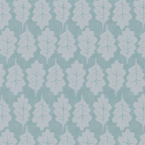 Oak Leaf Duck Egg Roman blinds