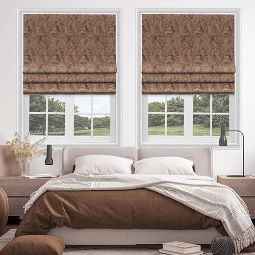 Sakura Keshiki Auburn Lifestyle Roman blinds