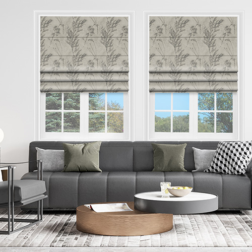 Sakura Keshiki Chrome Lifestyle Roman blinds