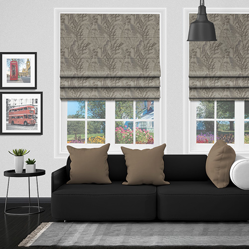 Sakura Keshiki Fawn Lifestyle Roman blinds