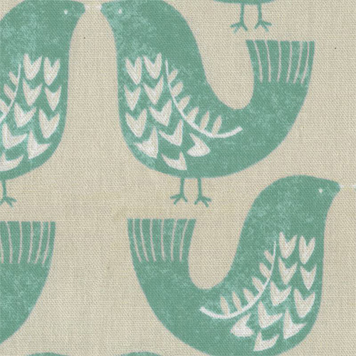 Scandi Birds Aqua Roman blinds