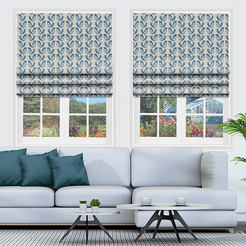 Scandi Birds Capri Lifestyle Roman blinds