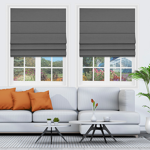 Avos Mid Grey Lifestyle Roman blinds