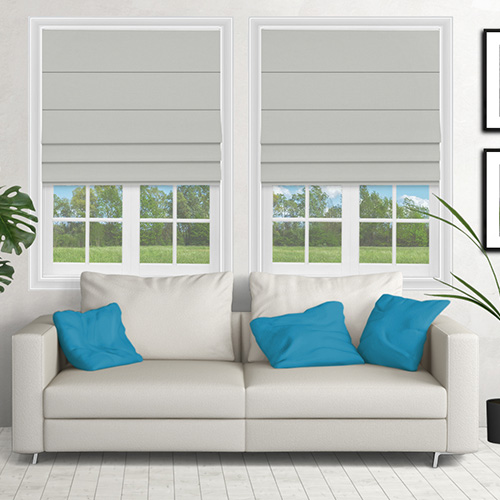 Avos Silver Grey Lifestyle Roman blinds