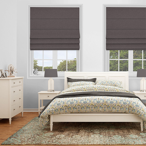 Envoke Charcoal Lifestyle Roman blinds