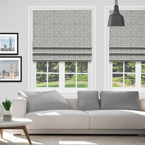 Cubis Steel Lifestyle Roman blinds