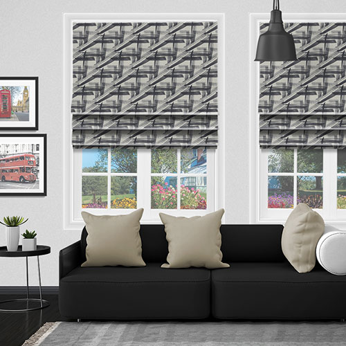 Impasto Raven Lifestyle Roman blinds