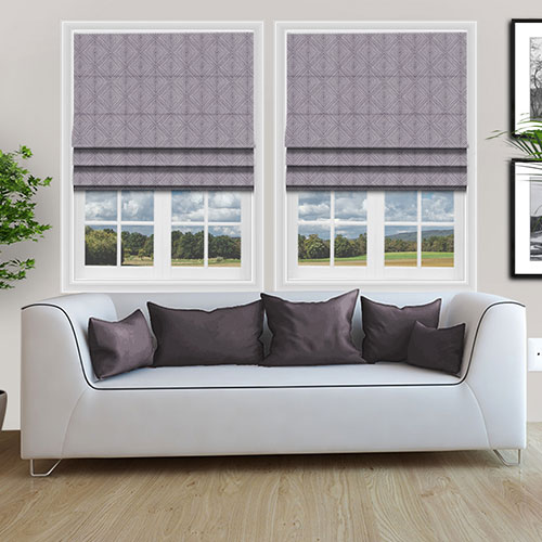 Mayari Aubergine Lifestyle Roman blinds