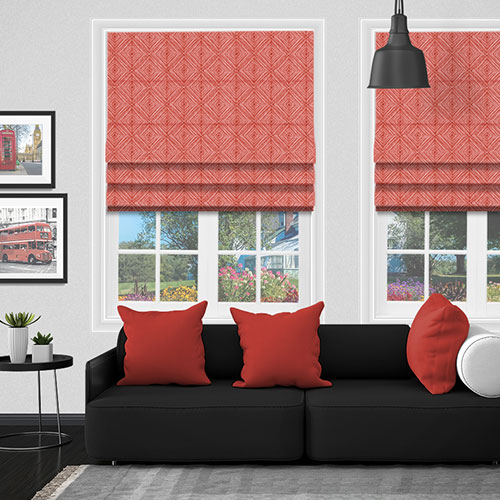 Mayari Coral Lifestyle Roman blinds