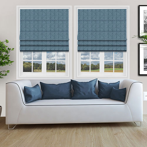 Mayari Navy Lifestyle Roman blinds