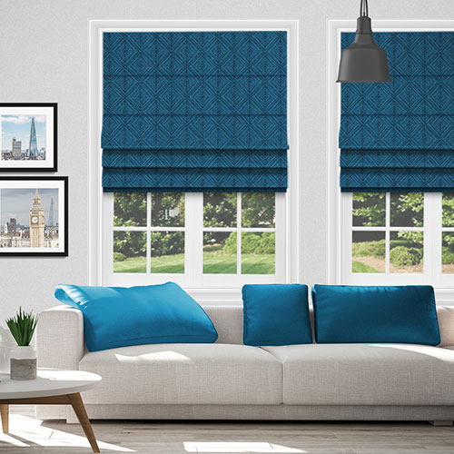 Mayari Peacock Lifestyle Roman blinds