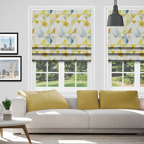 Roscoe Mimosa Lifestyle Roman blinds