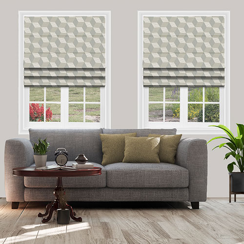 Rubix Mineral Lifestyle Roman blinds