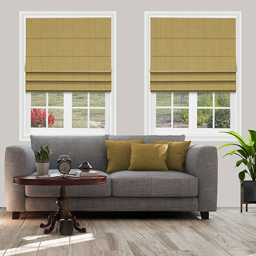 Artisan Chartreuse Lifestyle Roman blinds