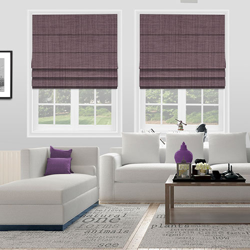 Artisan Mauve Lifestyle Roman blinds