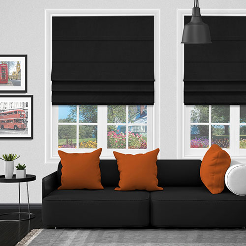 Fagel Black Lifestyle Roman blinds