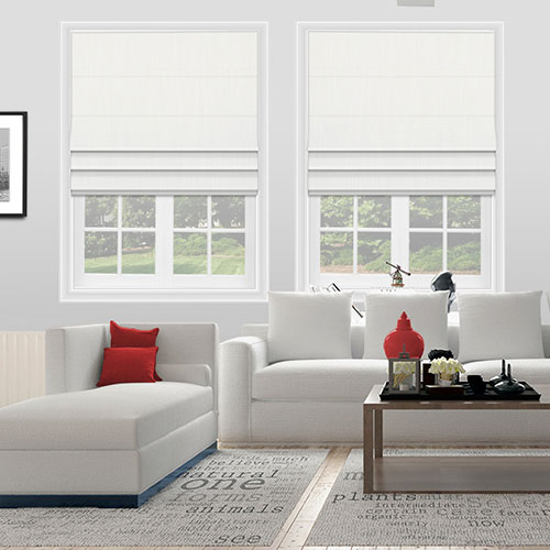 Fagel White Lifestyle Roman blinds