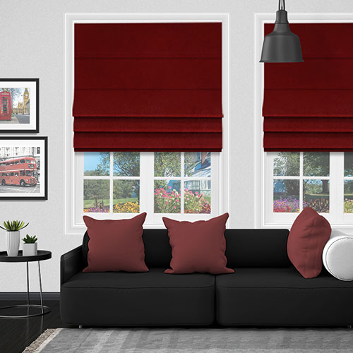 Hampton Rouge Lifestyle Roman blinds