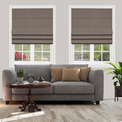 Hampton Smoke Lifestyle Roman blinds