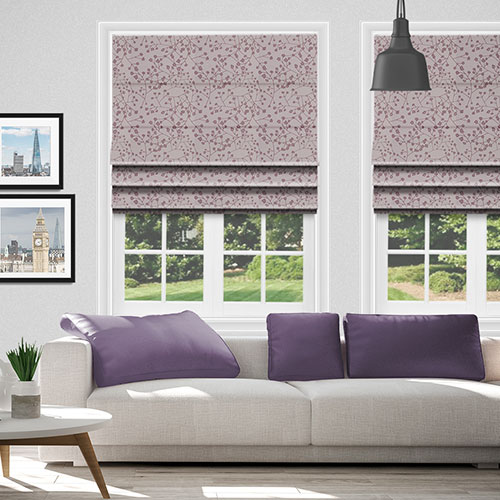 Kyoto Mauve Lifestyle Roman blinds