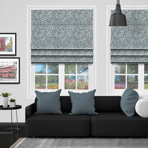 Kyoto Steel Lifestyle Roman blinds