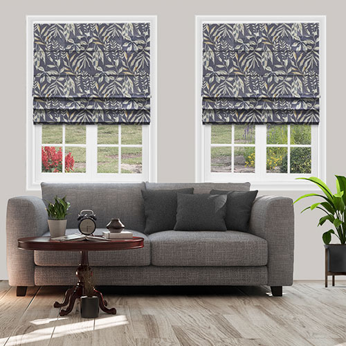 Laguna Ebony Lifestyle Roman blinds