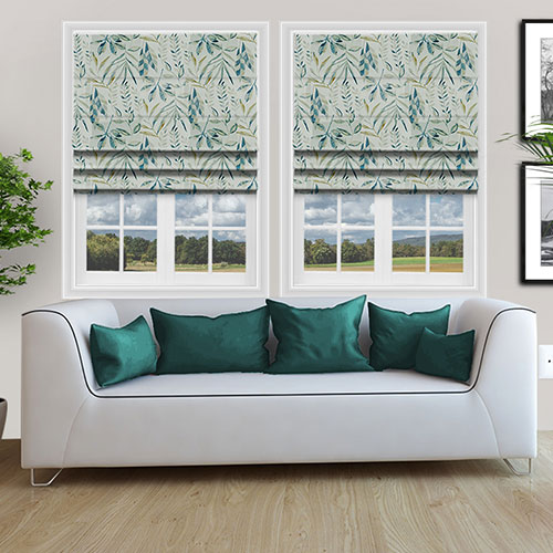 Laguna Malachite Lifestyle Roman blinds