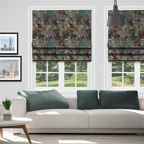 Leopard Bruschetta Lifestyle Roman blinds