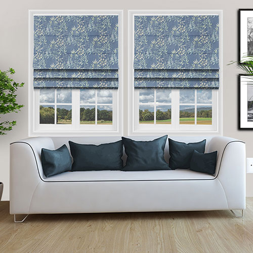 Quinta Midnight Lifestyle Roman blinds