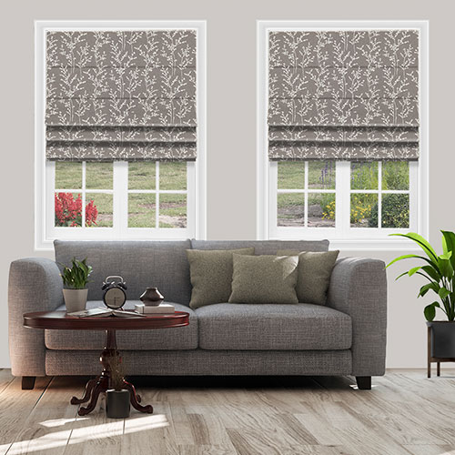 Rosabella Charcoal Lifestyle Roman blinds