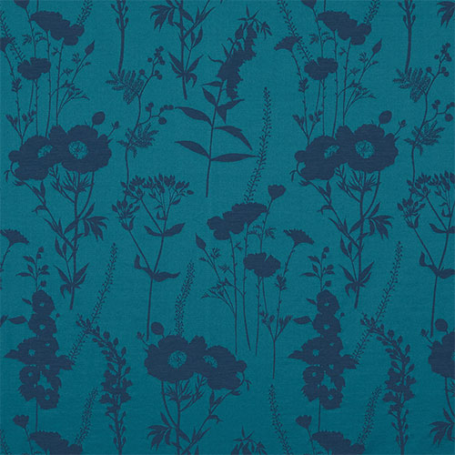 Wren Teal Roman blinds