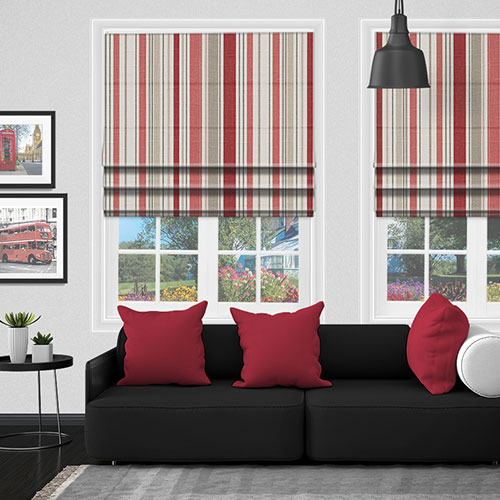 Stamford Cherry Lifestyle Roman blinds